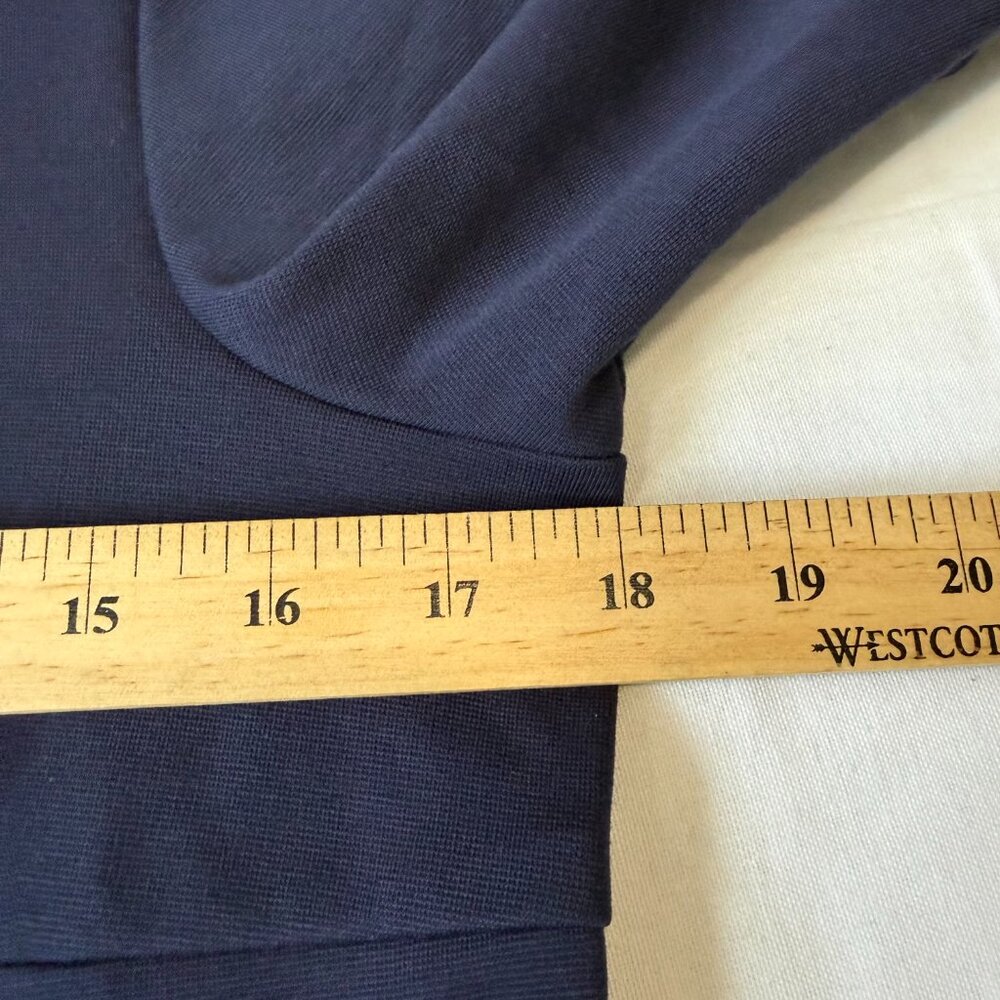 Sail to Sable Navy Blue Shift Dress Gold Button Tunic Small Preppy Coastal - Picture 3 of 8